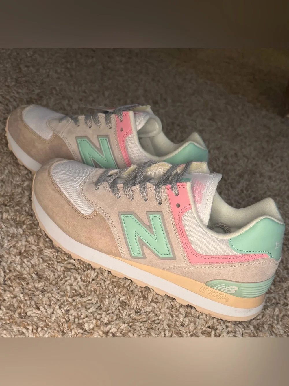 New Balance 574 “Moonbeam Neo Mint” Women’s Size 7.5 - NEW - LIMITED EDITION